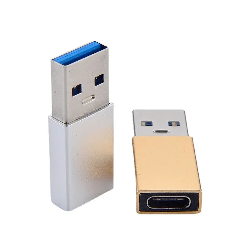 USB-C Female to USB-A Male Adapter Converter – 5 Colors USB Adapter Converter Qme black