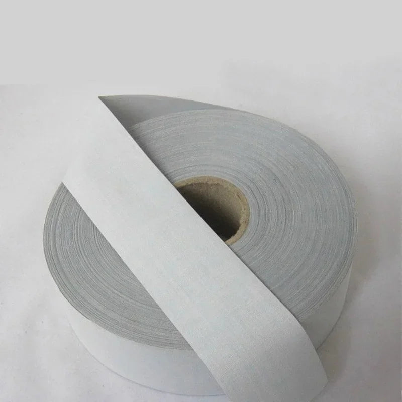 5cm Wide Silver Reflective Sewing Strap – DIY Safety Vest & Bag Reflective Sewing Trim Qme