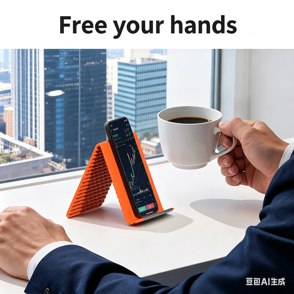Silicone Foldable Phone Holder – Bendable Flexible Desk Stand Flexible Phone Stand Qme