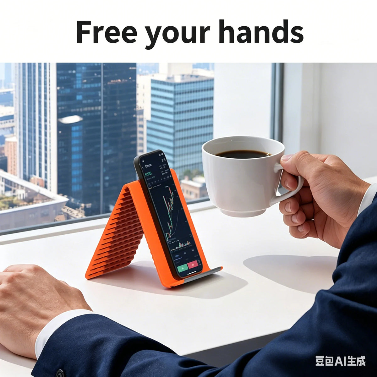 Silicone Foldable Phone Holder – Bendable Flexible Desk Stand Flexible Phone Stand Qme
