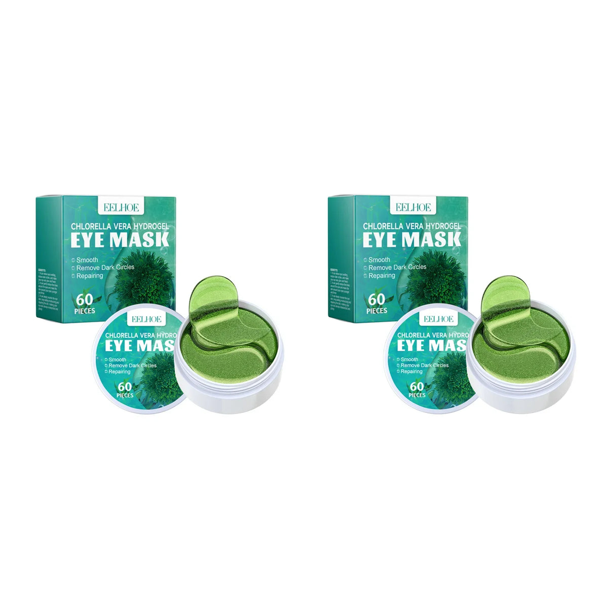 Seaweed Hydrogel Eye Mask – Firming & Brightening Patches Hydrogel Eye Mask Qme 2 x 60Pcs Boxed