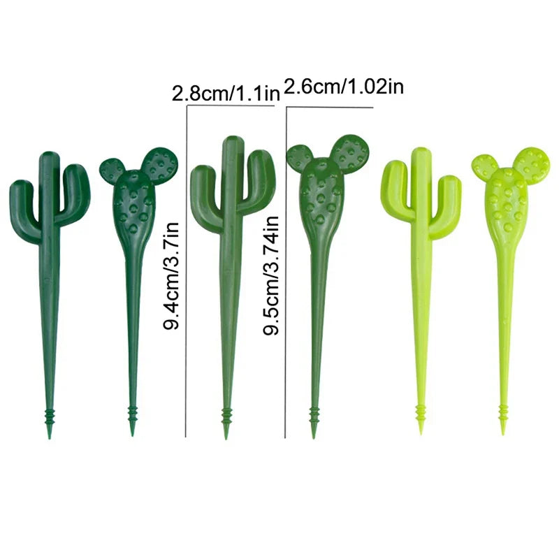 Cute Cactus Mini Fruit Forks | Bento Box Toothpick Set Mini Fruit Forks Qme