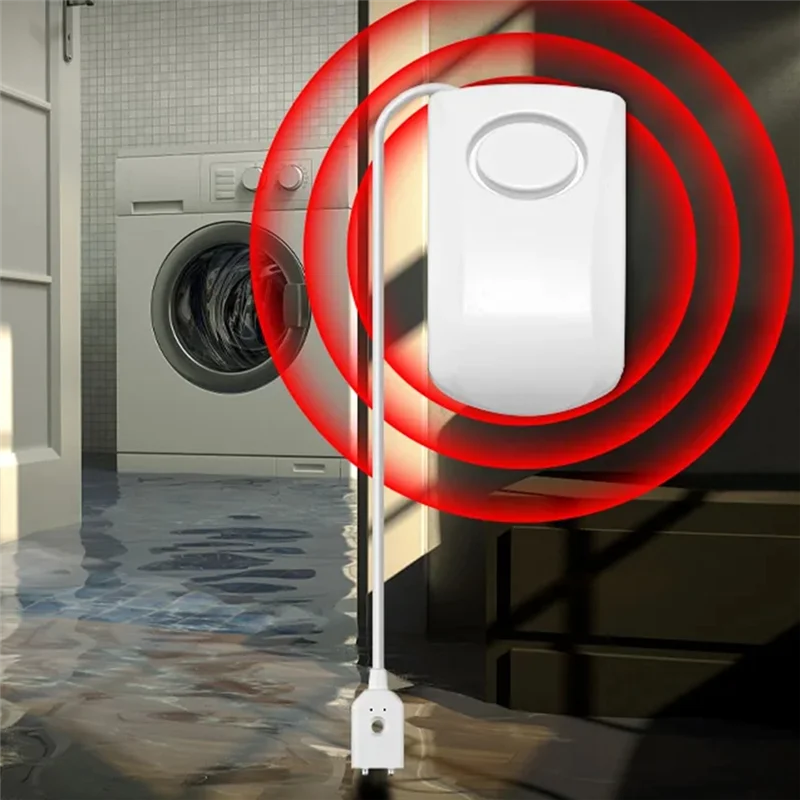 130dB Standalone Water Leak Sensor Detector – Flood Alarm Water Leak Detector Qme