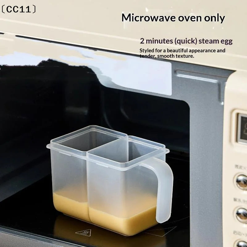 Microwave Tamagoyaki Egg Mold – Dual Cavity Easy Release Egg Cooking Mold Qme