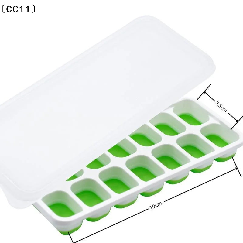 14-Grid Silicone Square Cube Mold Tray – Non-Toxic, Durable Silicone Craft Mold Qme