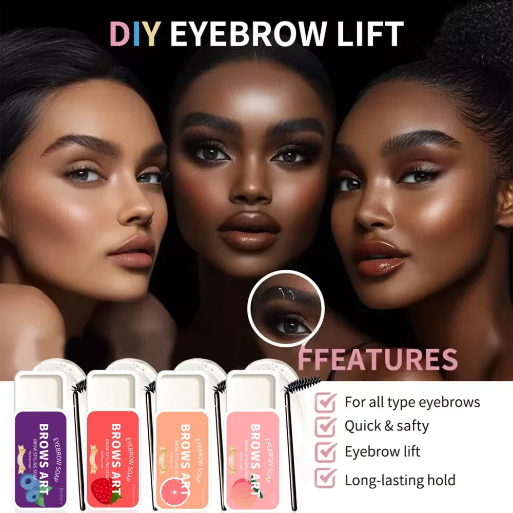 Natural 3D Transparent Brow Gel – Waterproof Long-Lasting Eyebrow Brow Gel Qme