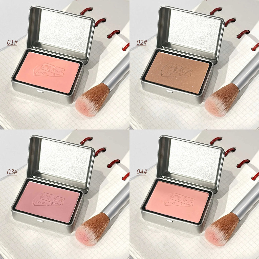 BLACKNANA Cream Blush Square Iron Box – Gray Pink Shade Cream Blush Qme
