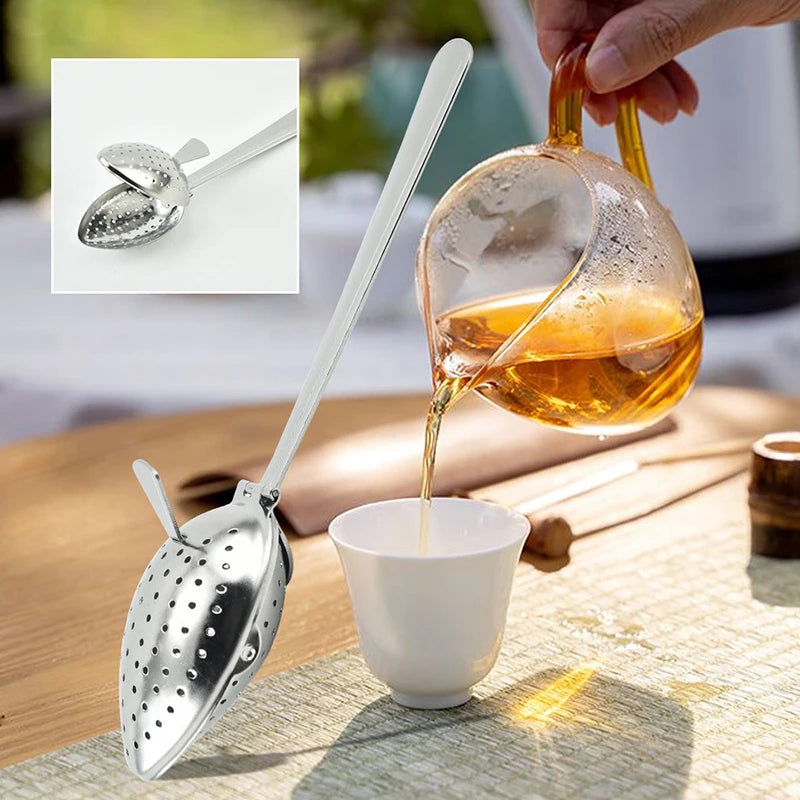 Stainless Steel Spoon Tea Infuser – Fine Mesh Loose Leaf Strainer Tea Infuser Strainer Qst