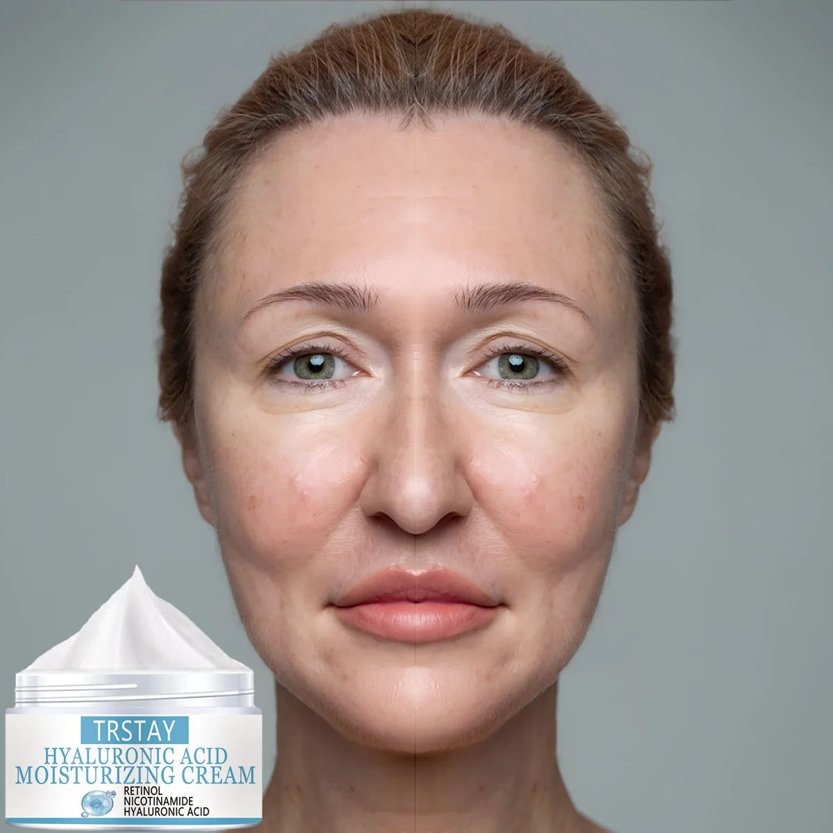 TRSTAY Hyaluronic Acid Cream – Retinol & Nicotinamide Face Moisturizing Cream Qst 30g