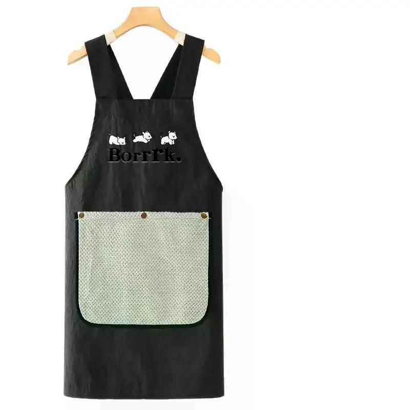 Oil-Proof Waterproof Cooking Apron for Men & Women Kitchen Apron Qme