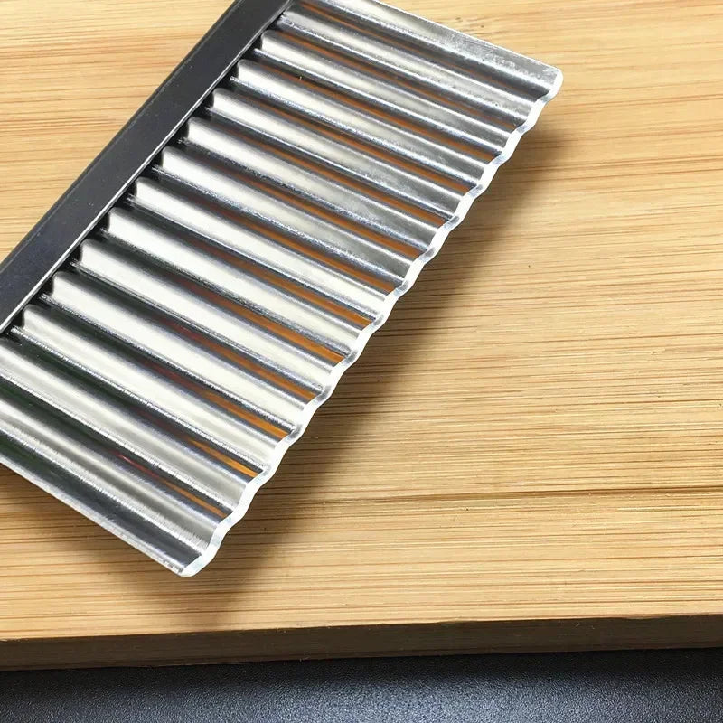 Stainless Steel Wave Potato Slicer & Veggie Cutter Vegetable Slicer Qme