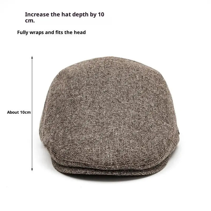 Warm Newsboy Cap – Retro Flat Peak Soft Beret Hat Unisex Newsboy Cap Qst