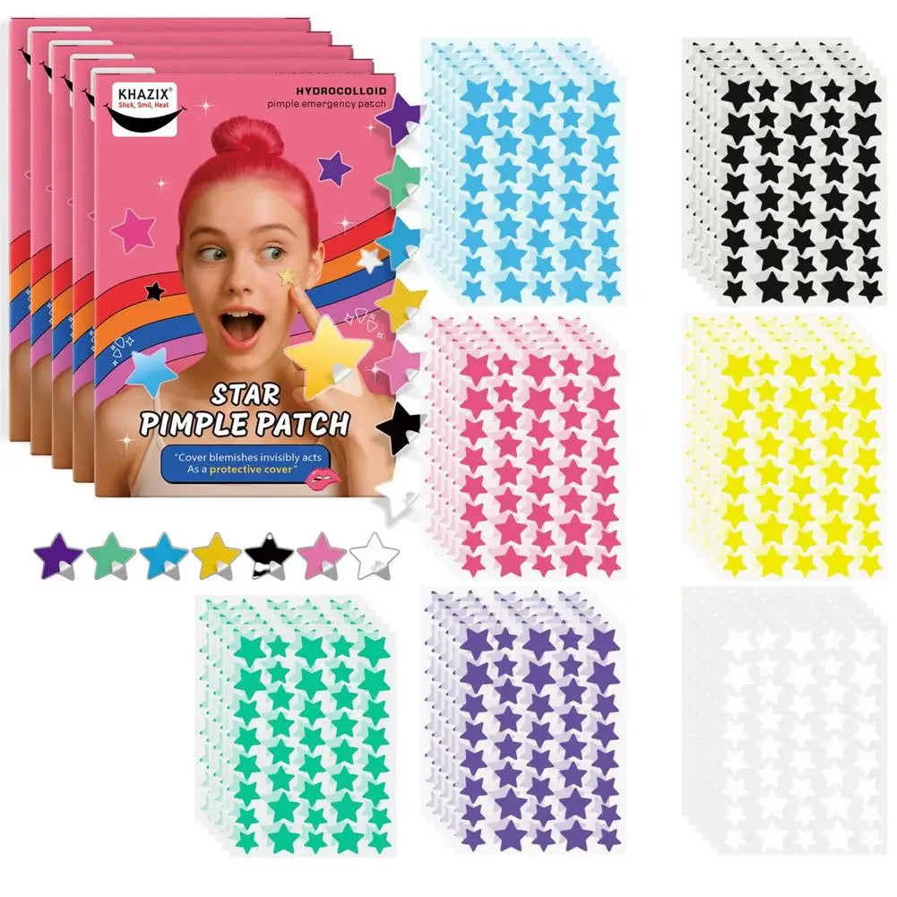 Hydrocolloid Acne Patches – Round & Star-Shaped Facial Stickers Acne Patches Qme D CN