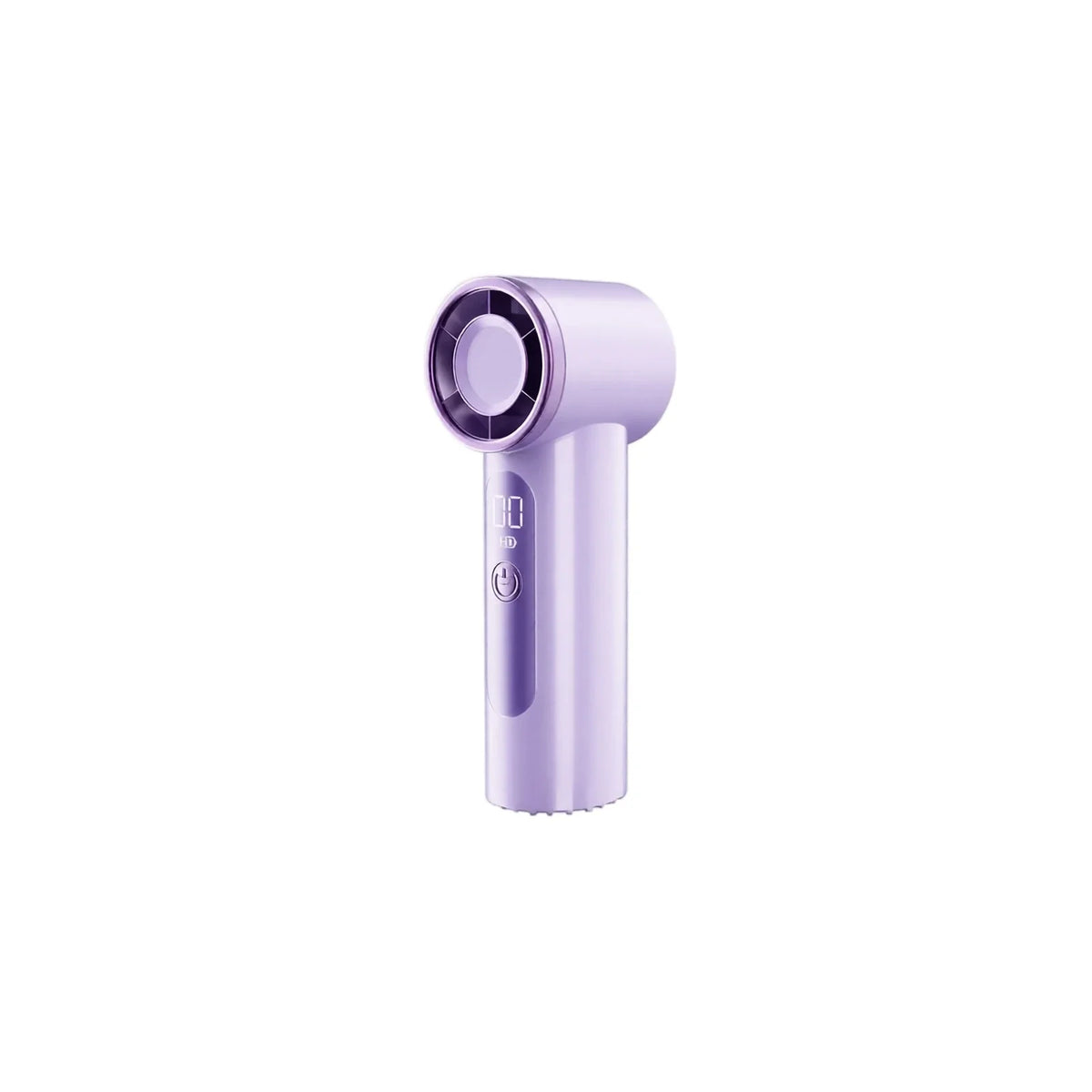 USB Rechargeable Handheld Fan with Digital Display | Portable Portable Handheld Fan Qme Purple One Size