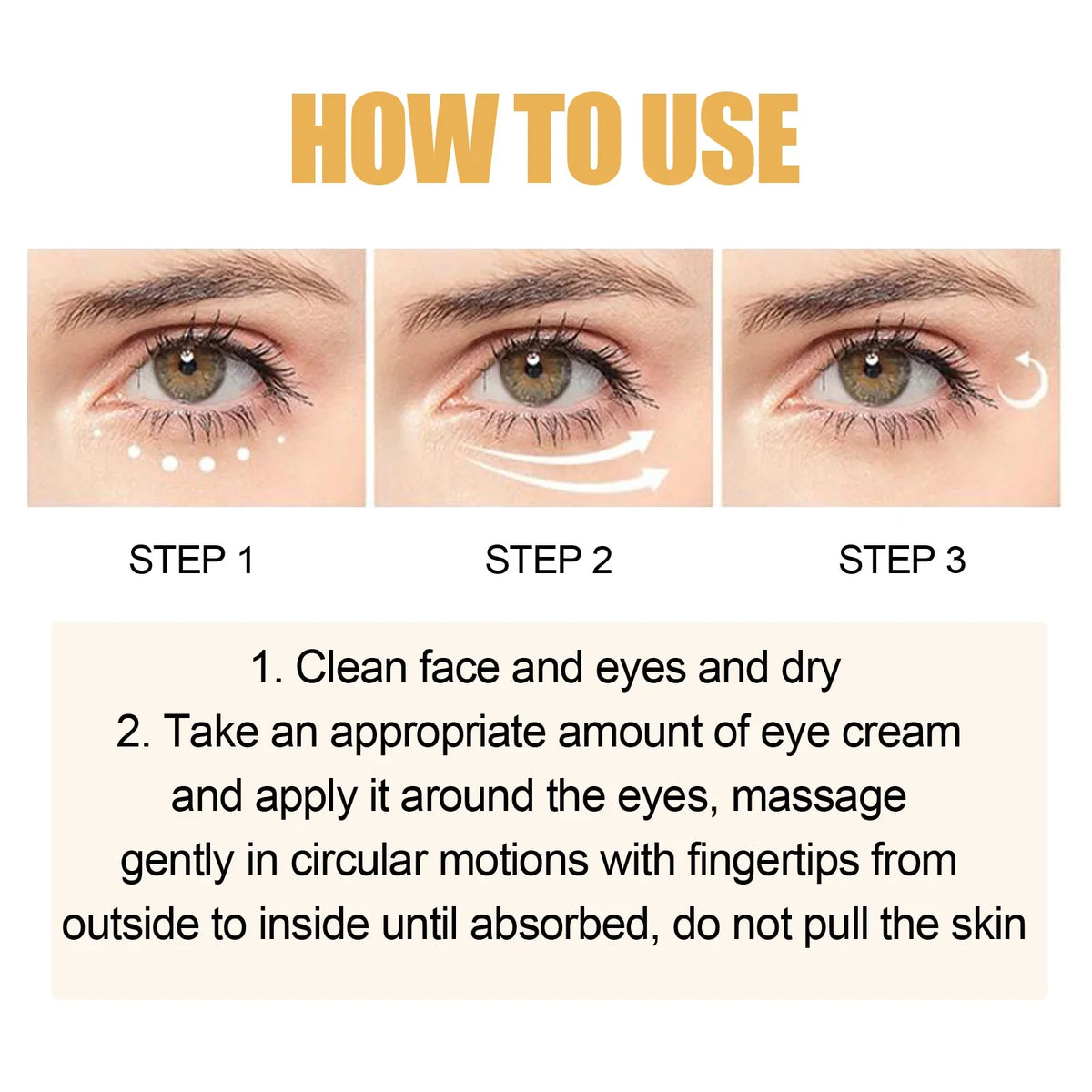 Retinol Peptide Eye Cream – Brighten & Firm Under Eyes Retinol Eye Cream Qme