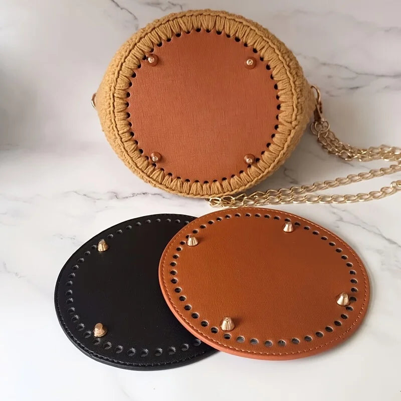 Round Bag Bottom Shaper Pad Metal Studs – DIY Purse Base Plate Bag Shaper Pad Qme