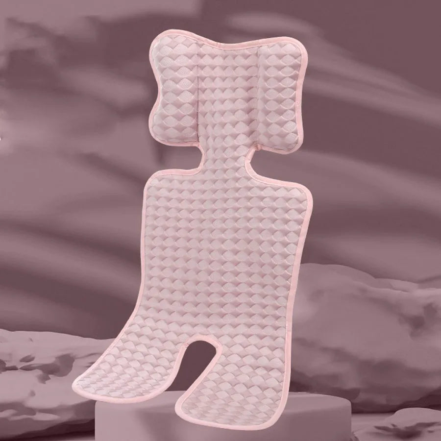 Summer Baby Stroller Seat Mat – Breathable Cotton Cushion Stroller Seat Cushion Qst