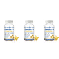 Googeer Omega 3 Fish Oil Softgels – EPA & DHA, 60 Count Omega-3 Supplement Qst 3 Bottles 180 Pieces