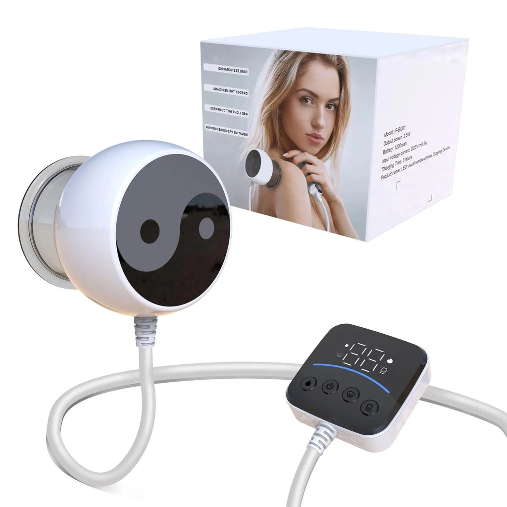 Vilnason Smart Electric Cupping Gua Sha Massager – LCD Display Electric Cupping Massager Qst