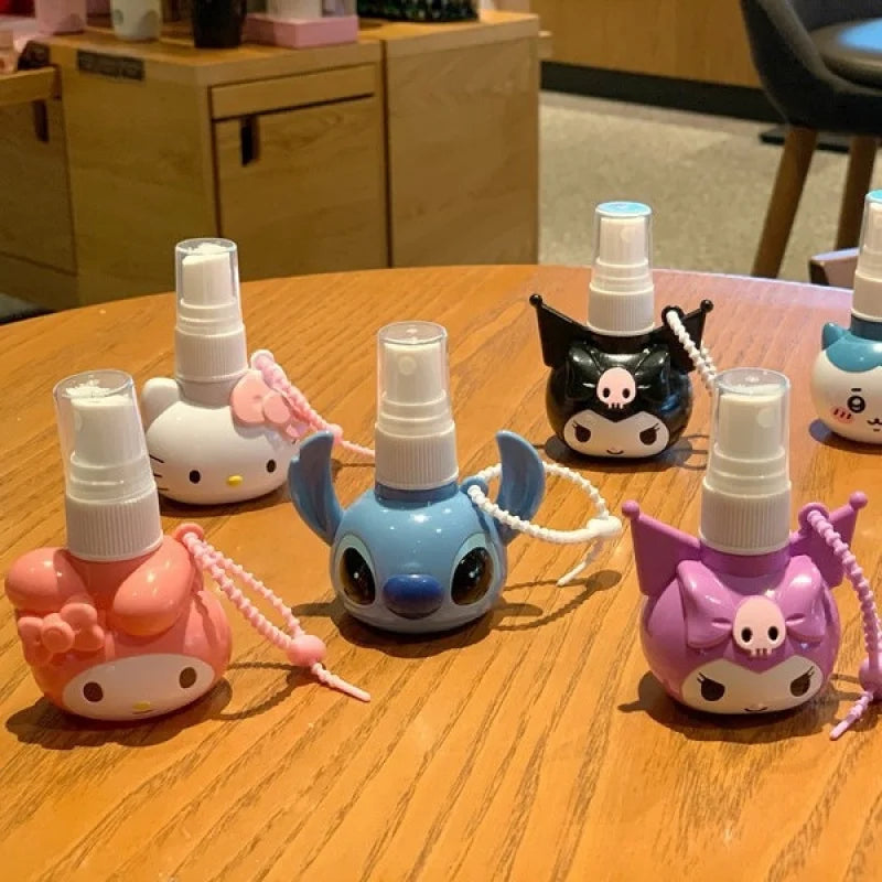 Hello Kitty Kuromi Fine Mist Spray Bottle – Cute Toner Refill Fine Mist Spray Bottle Qme