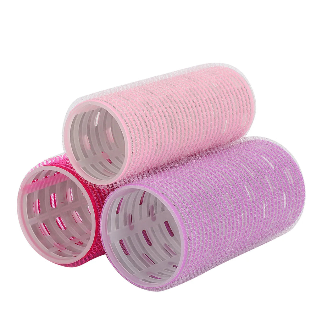 Self-Adhesive Hair Rollers | Portable Grip Styling Curlers Hair Styling Rollers Qme as pic