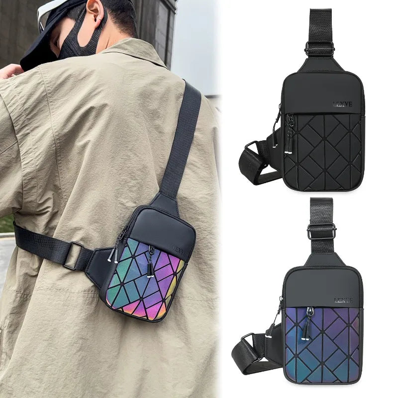 Rhombus Grid Crossbody Bag | Small PU Envelope Shoulder Bag Crossbody Shoulder Bag Qme