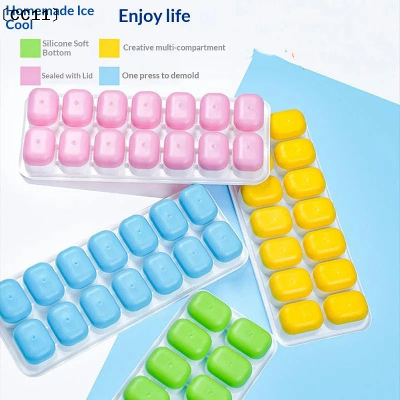 14-Grid Silicone Square Cube Mold Tray – Non-Toxic, Durable Silicone Craft Mold Qme