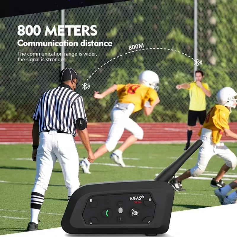 EJEAS V6C RPO Bluetooth Helmet Intercom – 800M Wireless Bluetooth Helmet Intercom Qst