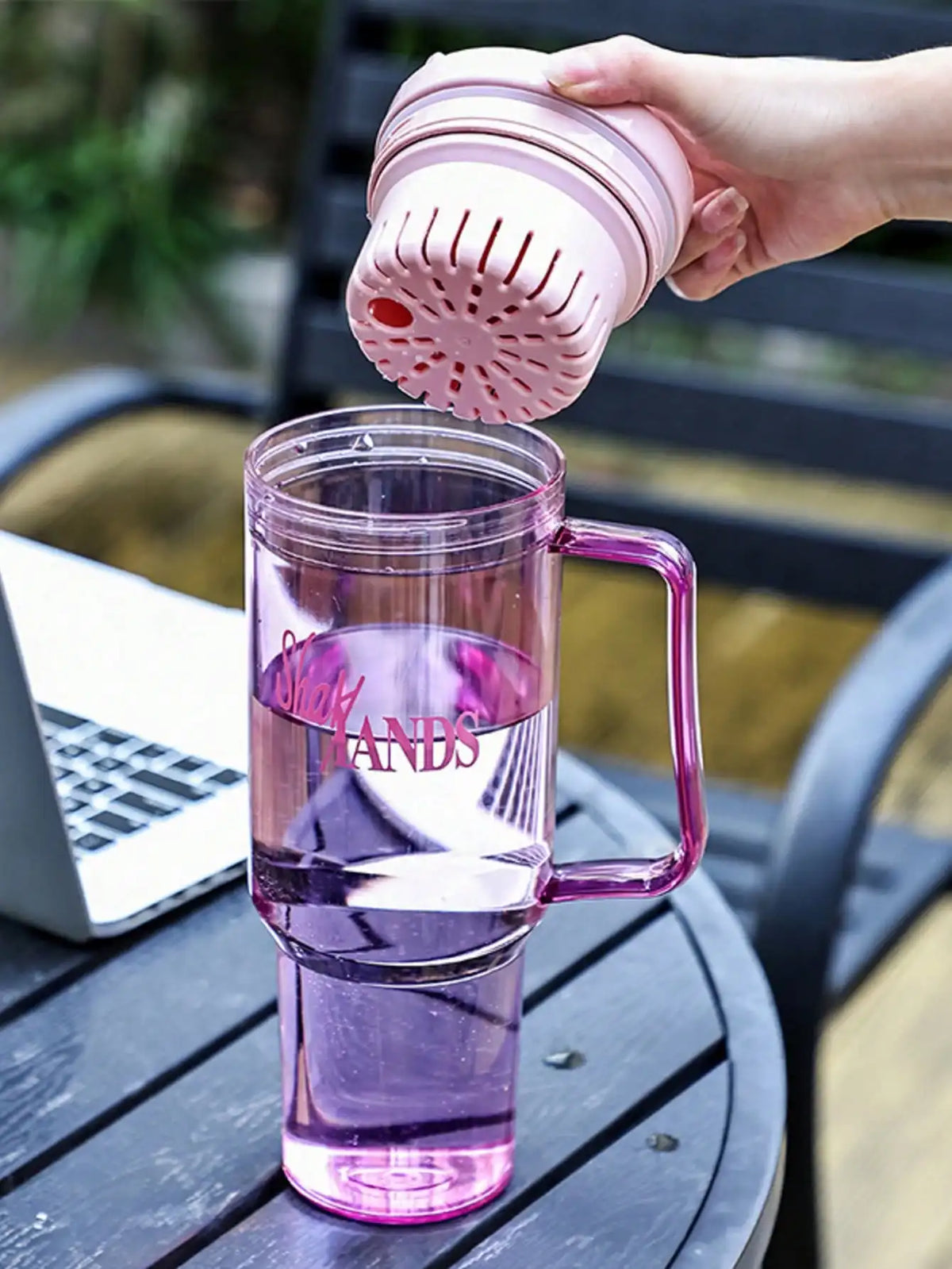 Large Capacity Transparent Tea Strainer Water Cup – 1200ml Tea Strainer Cup Qme