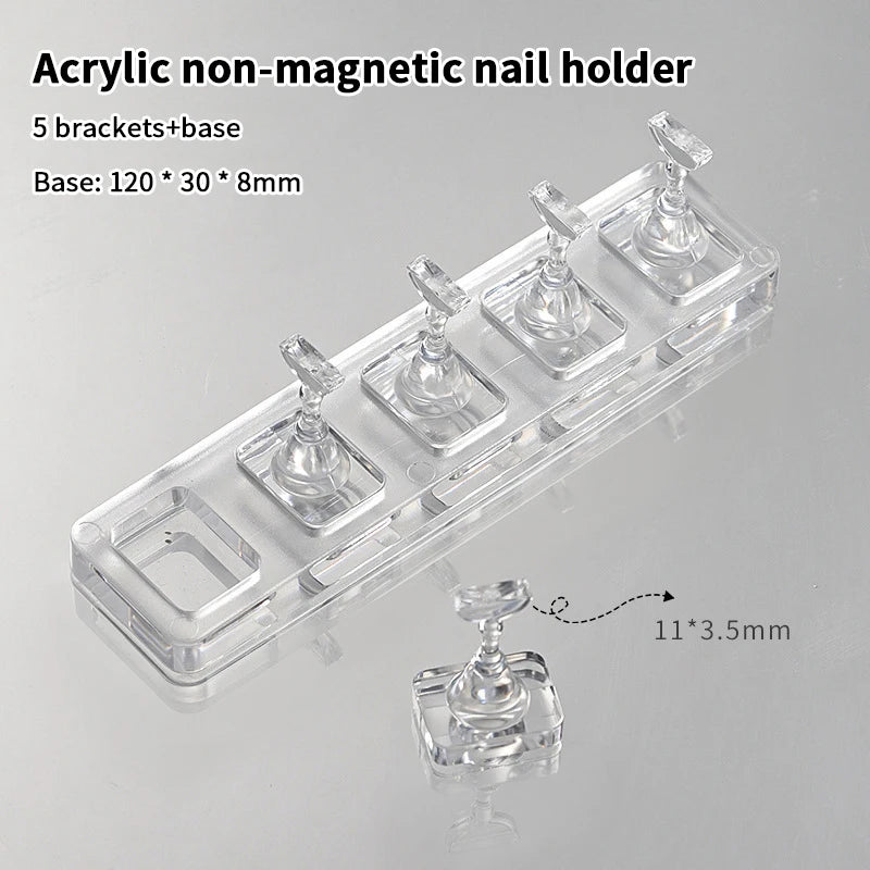 Non-Magnetic Nail Stand – Nail Tips Display & Practice Holder Nail Practice Stand Qst A2