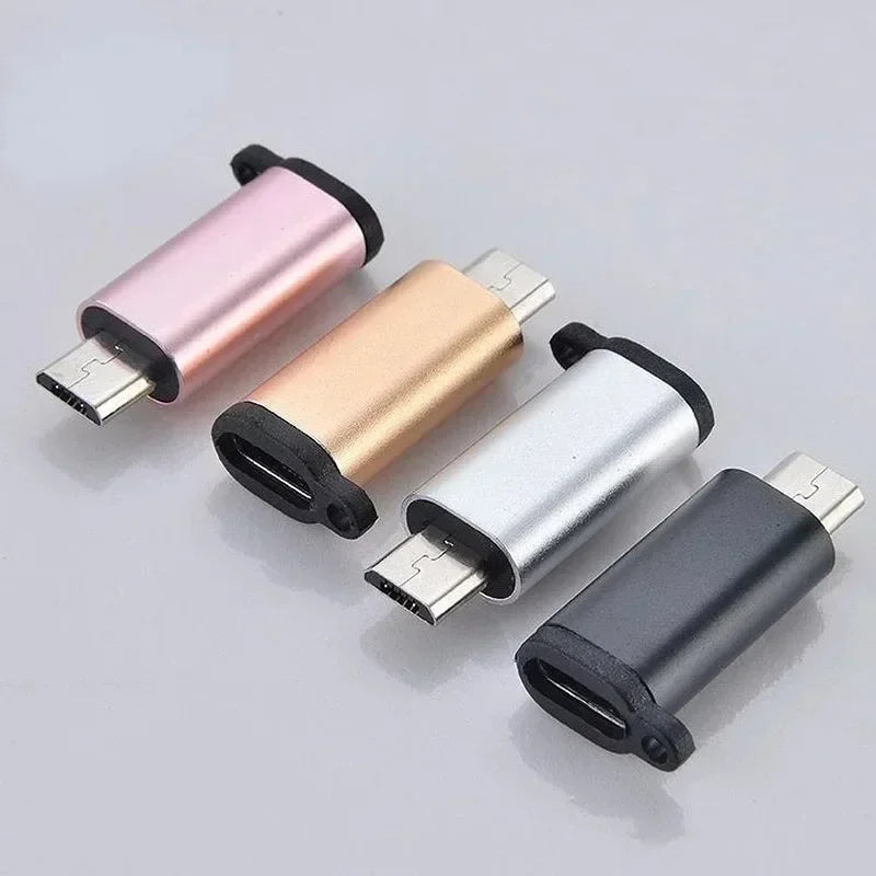 USB-C to Micro USB Adapter Converter 10 Pack – 5 Colors USB Adapter Converter Qme