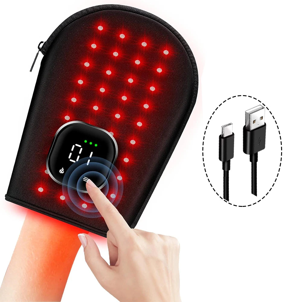 Red Light Therapy Gloves – 660nm & 850nm Infrared Hand Device Light Therapy Gloves Qst