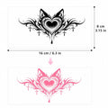 Heart Tribal Belly Temporary Tattoo Sticker – Waterproof Temporary Tattoo Sticker Qme SWB-005