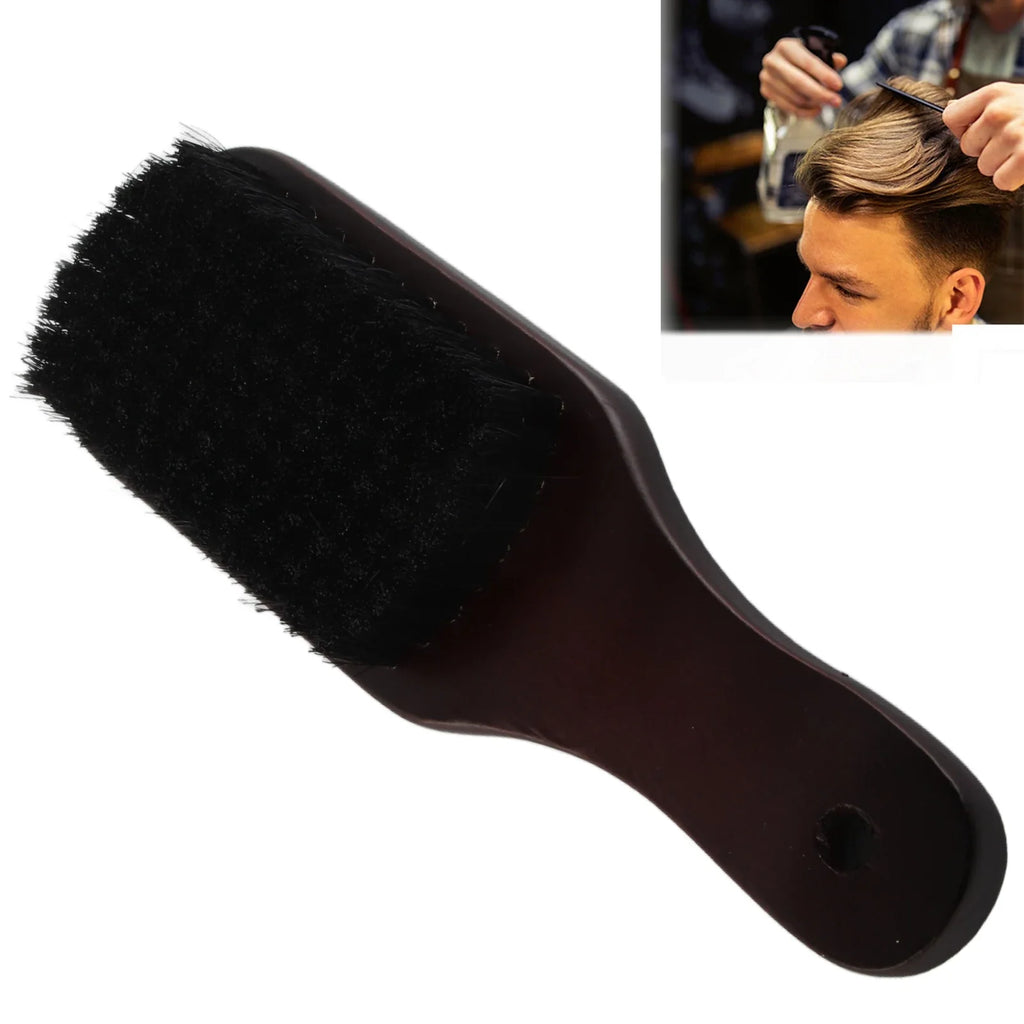 Men's Beard Brush – Wooden Handle & High-Elasticity Bristles Beard Grooming Brush Qme