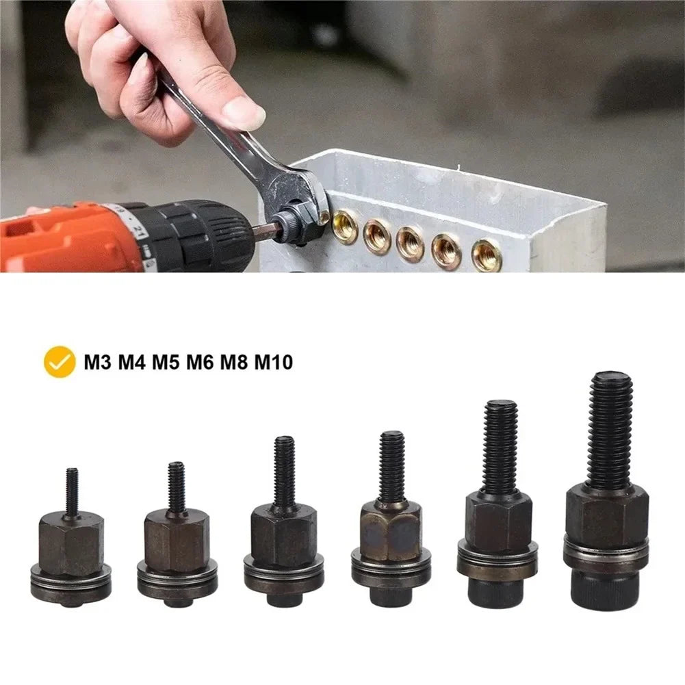 Manual Rivet Nut Tool Head Accessory Set – M3 to M10 Rivet Nut Tool Qme