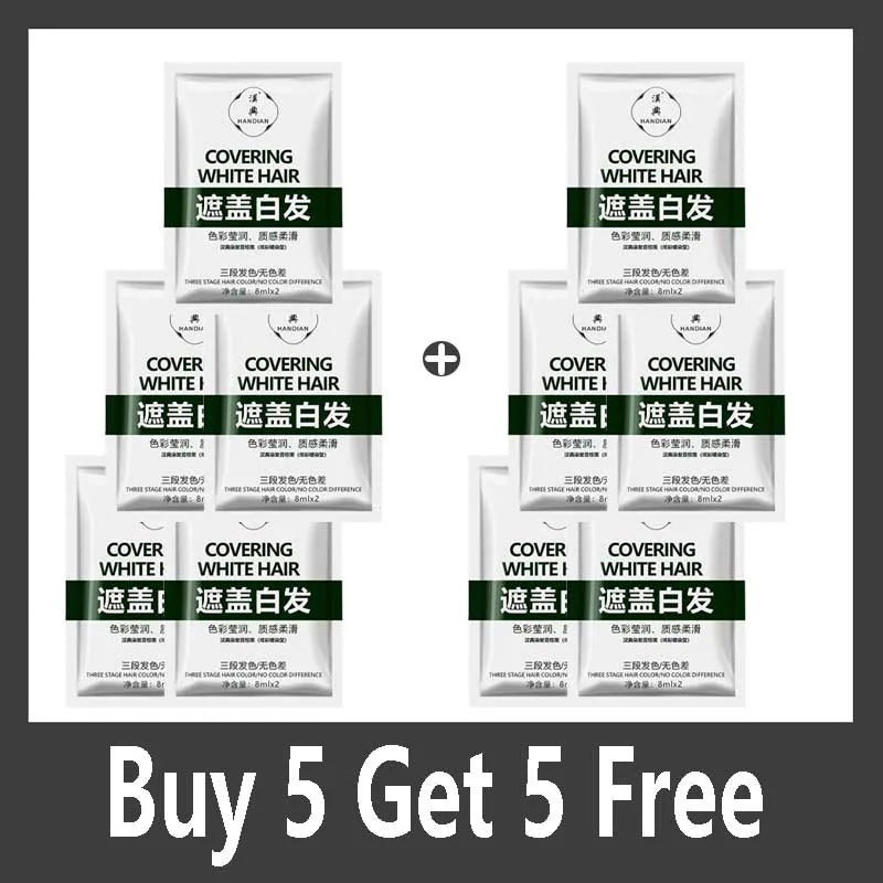 Herbal Hair Dye Shampoo – Dark Color & Nourishing Treatment Hair Dye Shampoo Qme Buy 5 Get 5 Free