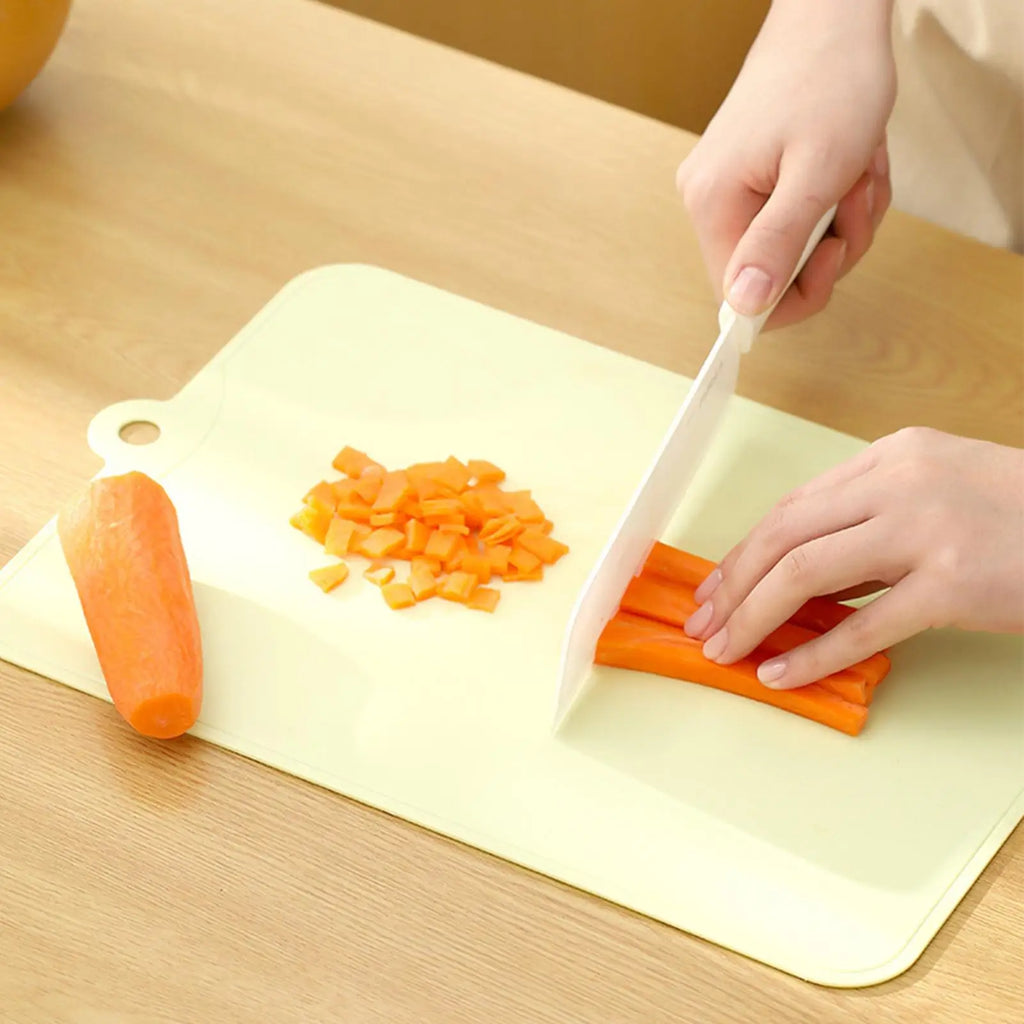 Flexible Non-Slip Cutting Mats – Thin Plastic Kitchen Boards Flexible Cutting Mat Qme