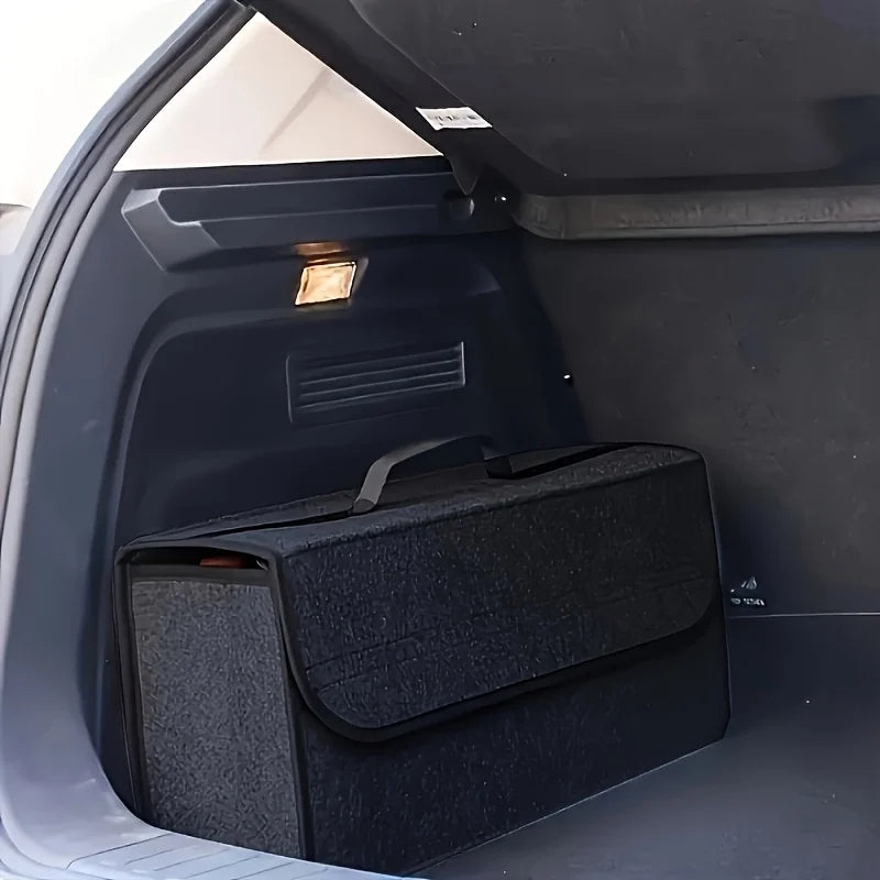 Foldable Car Trunk Organizer with Ergonomic Handle | SUVs & Sedans Car Trunk Organizer Qme