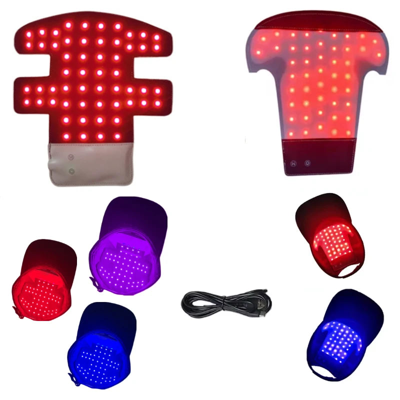ZONGKUNG Wireless Red & Blue Light Therapy Cap for Hair Growth LED Hair Growth Cap Qst