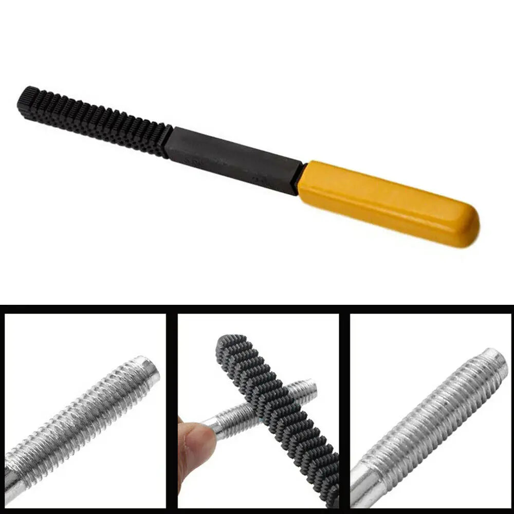 Carbide Metric Thread Repair File 0.75mm – Restore Damaged Threads Thread Repair File Qme