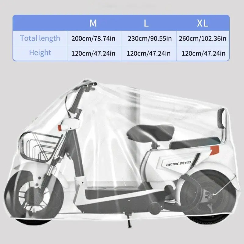 Waterproof Motorcycle Bicycle Scooter Rain & Dust Cover Vehicle Protective Cover Qme