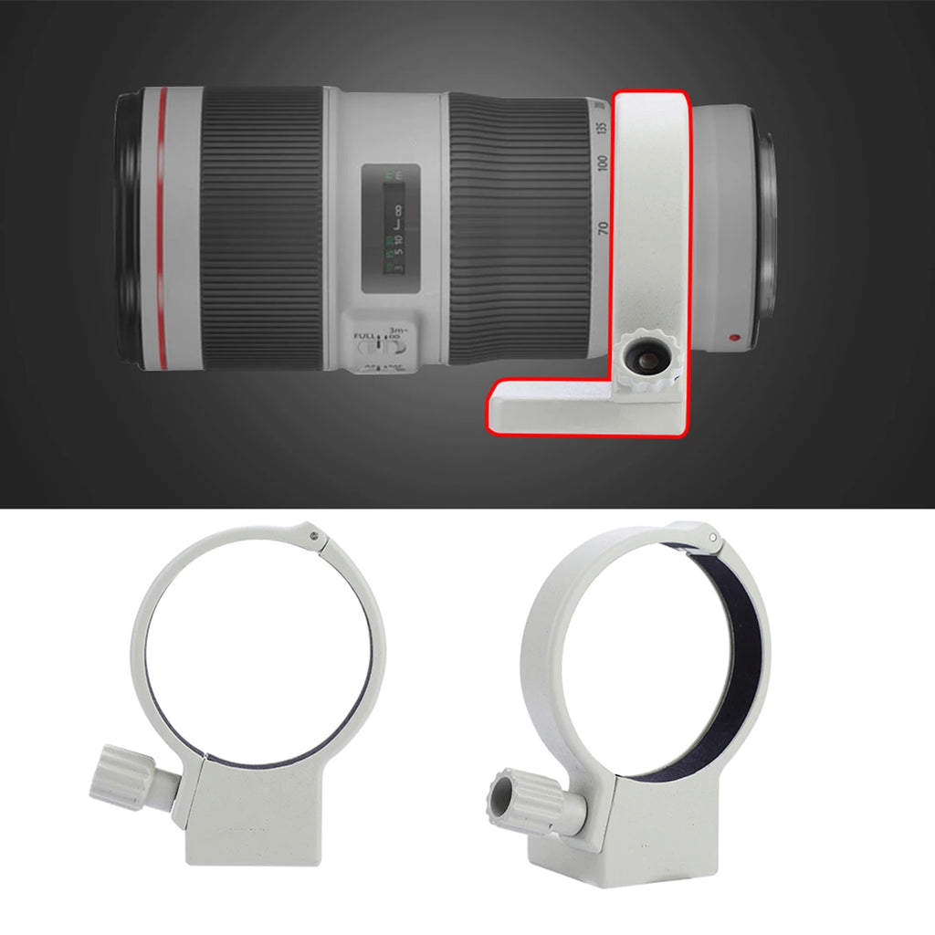 Aluminum Alloy Lens Tripod Mount Collar – Canon 70-200mm F4 Lens Tripod Mount Qst
