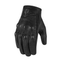 Men's Retro Classic Leather Motorcycle Gloves | M–XXL Motorcycle Riding Gloves Qme with holes XL