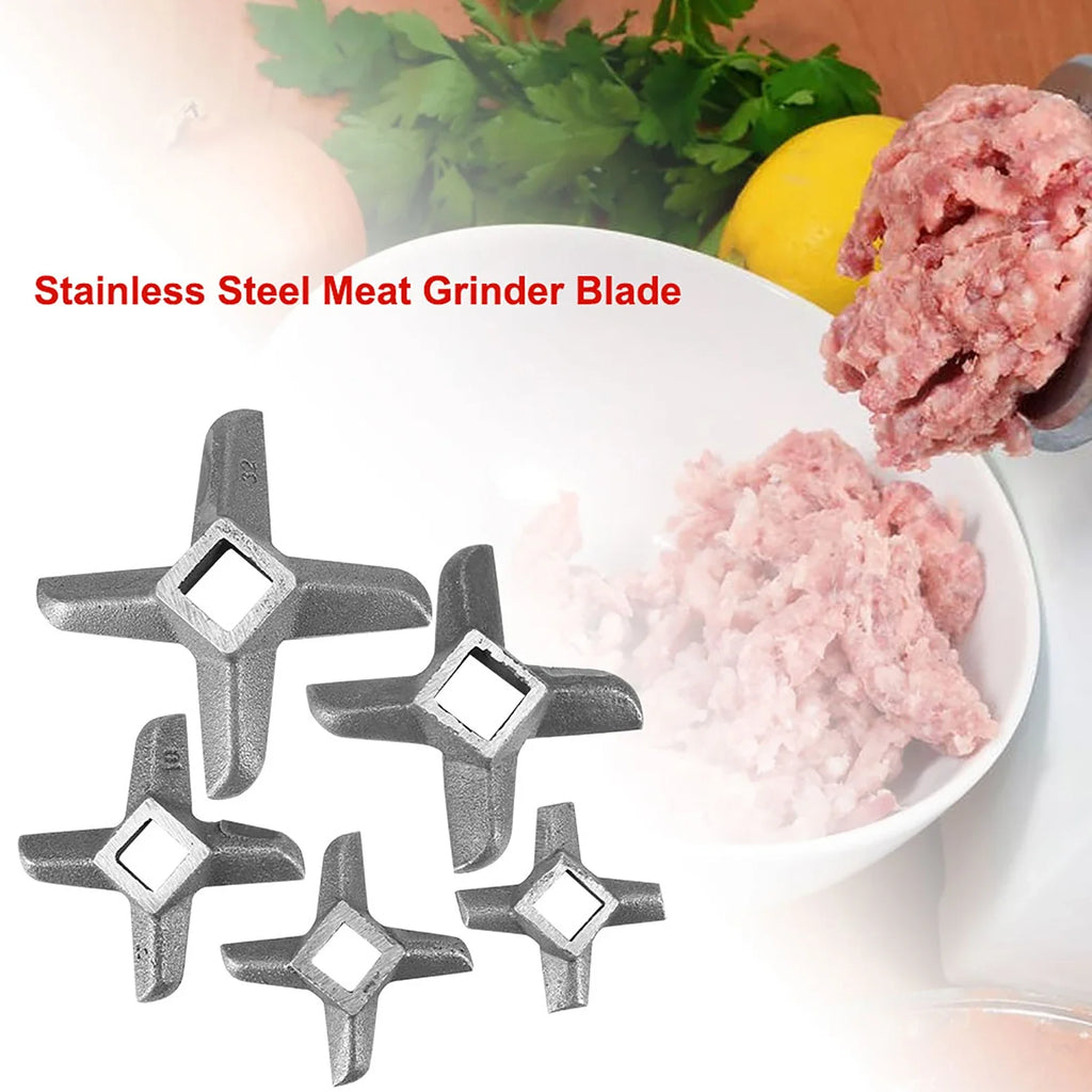 Cast Iron Meat Grinder Replacement Blade & Mincer Plate Disc Grinder Replacement Parts Qme