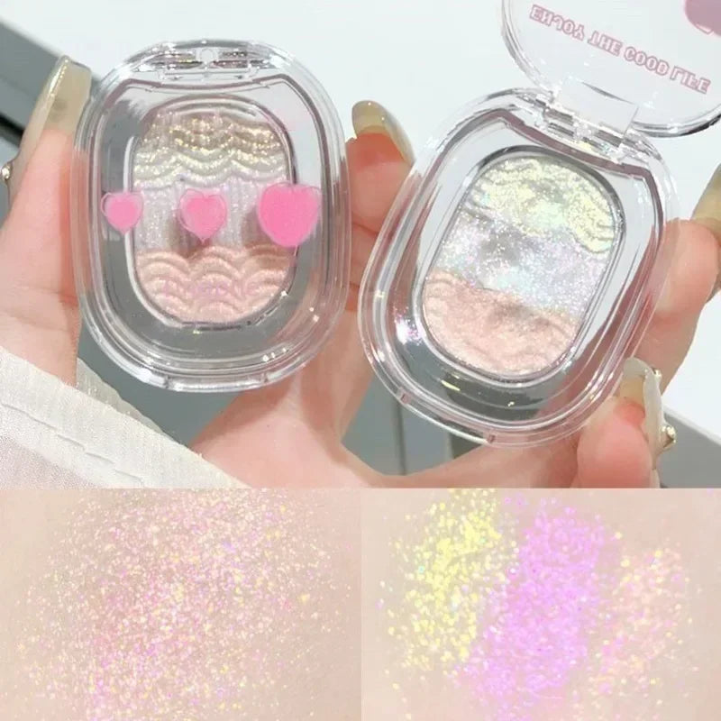 Chameleon Gradient Glitter Eyeshadow Palette – 6 Colors | Qme Glitter Eyeshadow Palette Qme