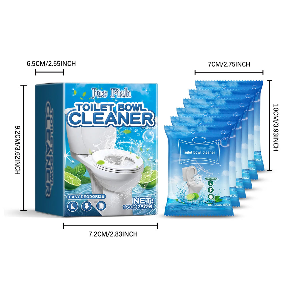 6-Pack Toilet Cleaning Tablets – Foam Descaler & Stain Remover Toilet Cleaner Tablets Qst