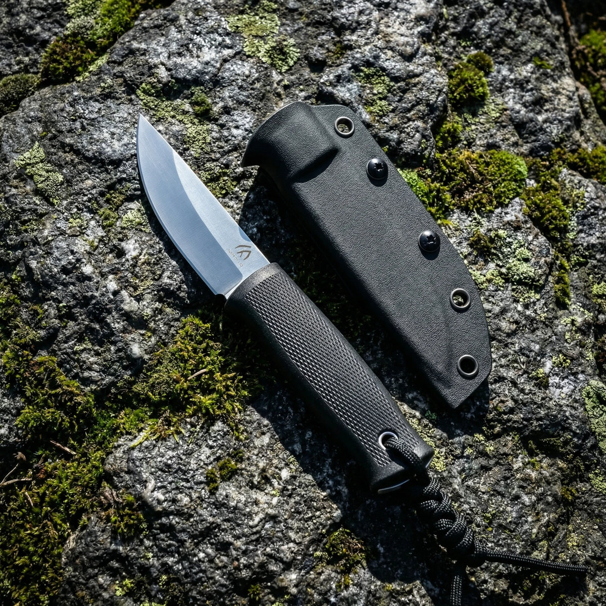 HUANGFU Full Tang Fixed Blade Knife – Steel with Sheath Fixed Blade Knife Qst H1