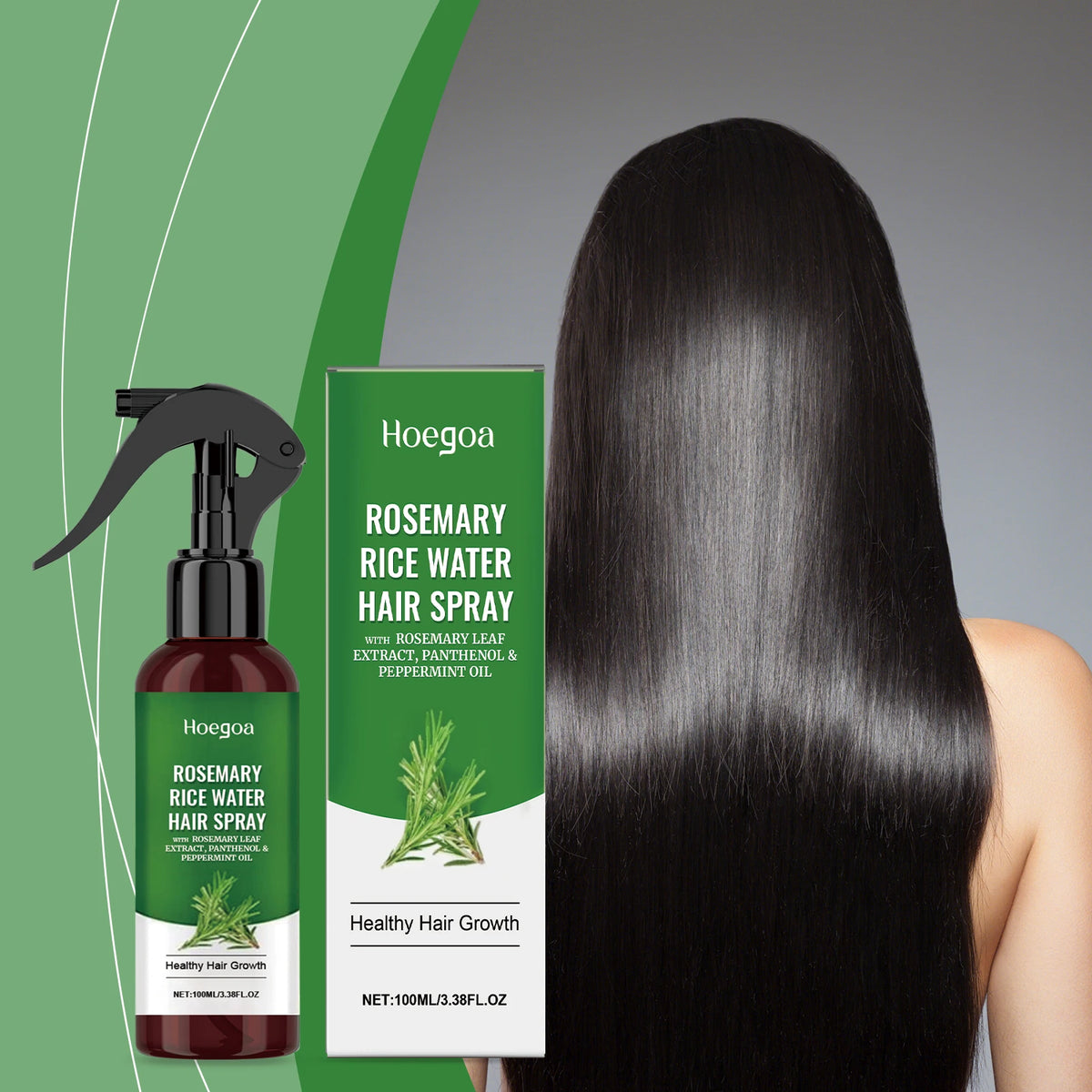 HOEGOA Rosemary Hair Growth Spray – Scalp & Root Strengthening Hair Growth Spray Qst