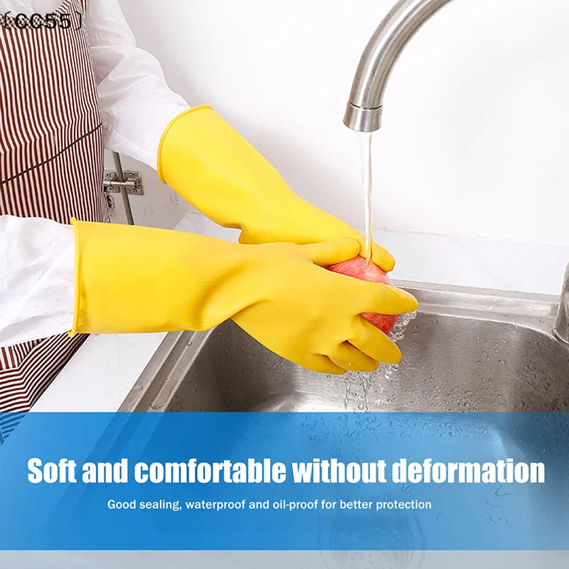 Rubber Household Gloves – Dishwashing, Cleaning & Laundry Household Cleaning Gloves Qst