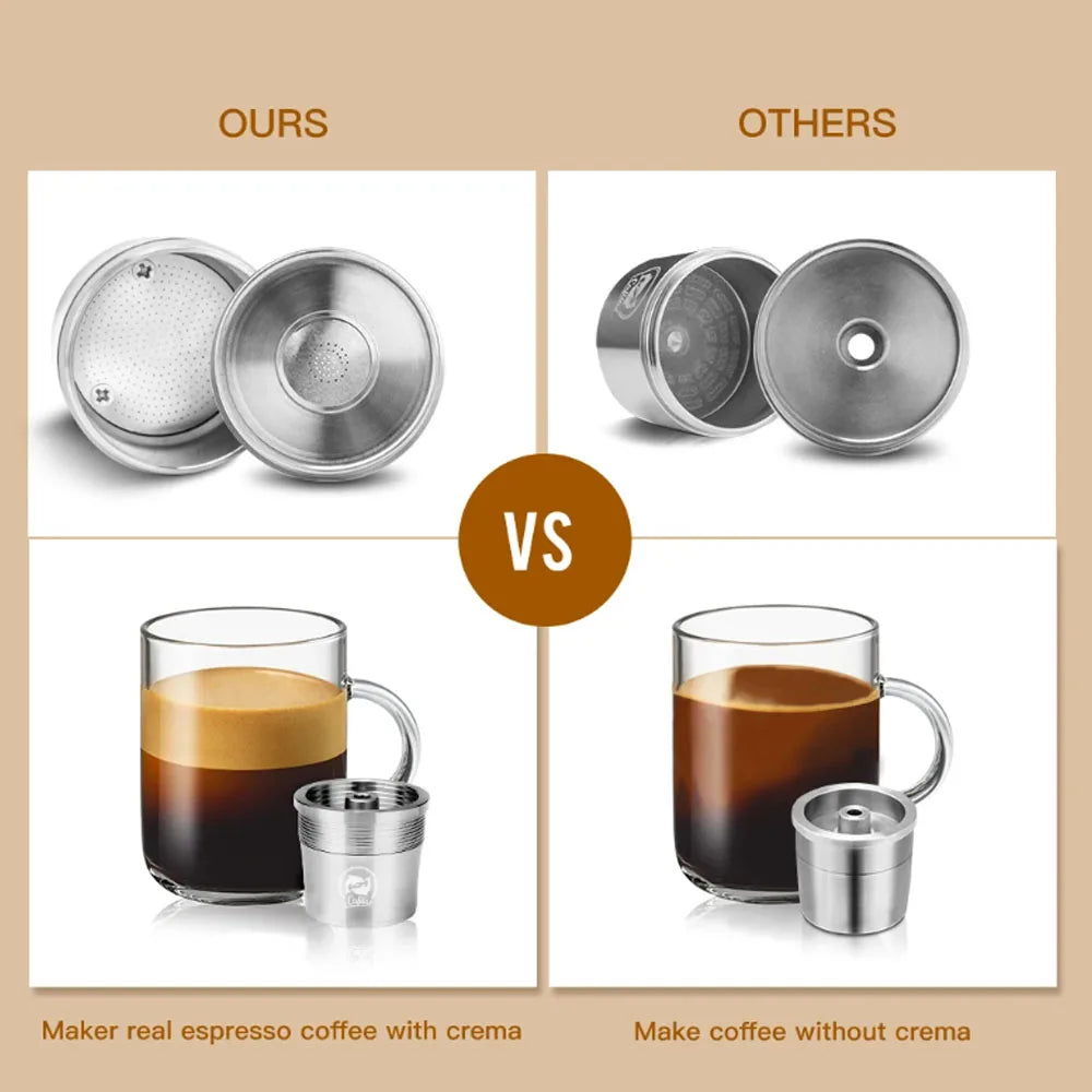 Reusable Stainless Steel Coffee Capsules for Illy X7.1 X8 X9 Refillable Coffee Pods Qst